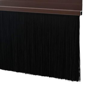 vidaXL Uszczelki z szczotką do drzwi na zatrzask 12 pcs Brązowy 100 cm 7