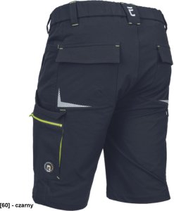 L-SURE DAWSON - Wygodne męskie szorty materiał typu stretch elementy odblaskowe i Hi-vis wiele kieszeni 3XL 3