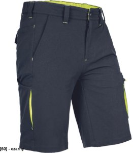 L-SURE DAWSON - Wygodne męskie szorty materiał typu stretch elementy odblaskowe i Hi-vis wiele kieszeni 3XL 4