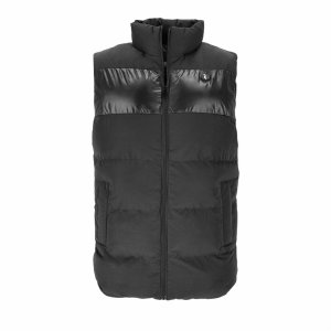 Pikowany męski bezrękawnik ochronny stójka ocieplany wodoodporne panele grzewcze 3 tryby powerbank USB A zamek błyskawiczny NOORVIK 2XL 6