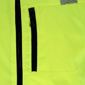 Męski bezrękawnik ochronny ocieplany tkanina rip-stop Oxford 300D powlekana poliuretanem podszewka poliestrowa żółto-granatowy LH-LASER M 6