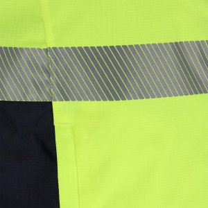 Męski bezrękawnik ochronny ocieplany tkanina rip-stop Oxford 300D powlekana poliuretanem podszewka poliestrowa żółto-granatowy LH-LASER M 7