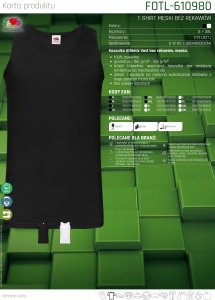 FOTL-610980 - Koszulka Athletic Vest bez rękawów, męska - biały S 5
