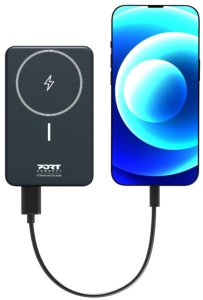 Port Designs 907005 bank mocy Litowo-polimerowy (LiPo) 10000 mAh Bezprzewodowe ładowanie Czarny 18