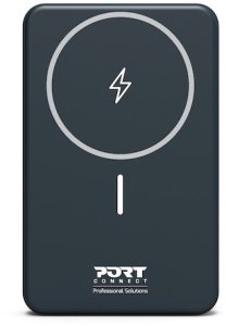 Port Designs 907005 bank mocy Litowo-polimerowy (LiPo) 10000 mAh Bezprzewodowe ładowanie Czarny 10