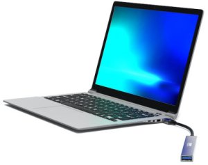 HUB USB Port Designs 900163 huby i koncentratory USB Type-C 5000 Mbit/s Srebrny 4