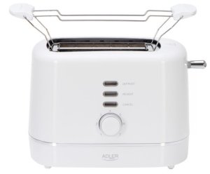 AD 3224 white Toster z rusztem do bułek | 7 poziomów opiekania | funkcja rozmrażania i podgrzewania 4