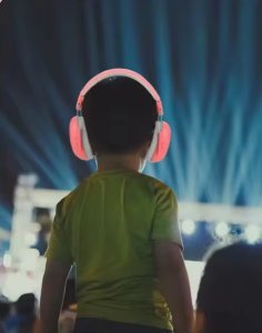 Nauszniki ochronne dla dzieci słuchawki wygłuszające wyciszające różowe 3