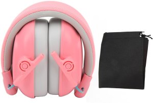 Nauszniki ochronne dla dzieci słuchawki wygłuszające wyciszające różowe 9