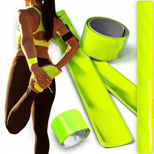 Opaska Odblaskowa Na Rękę Nogę Rower Dla Dzieci Dorosłych Samozaciskowa 2