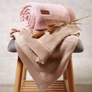PurePower BABY ONO 1671/01 KOCYK BAWEŁNIANY Z       FLANELOWYM PODZSZYCIEM RÓŻOWY 3