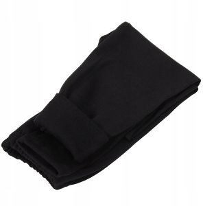 Ocieplane elastyczne Legginsy chłopięce Bawełniane Spodnie Czarne 140 7