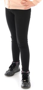 LAEMI ocieplane elastyczne legginsy dziecięce klasyczne getry polskie czarne 116 5