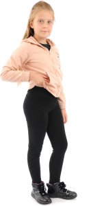 LAEMI ocieplane elastyczne legginsy dziecięce klasyczne getry polskie czarne 116 7