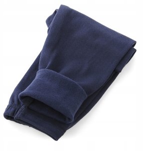 LAEMI ocieplane elastyczne legginsy dziecięce getry granatowe 98 5