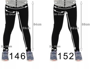 LAEMI Ciepłe elastyczne legginsy dziecięce granatowe 110 15