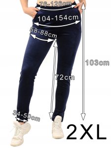 4f Dresy damskie Spodnie dresowe Welurowe Morska Zieleń XL 12