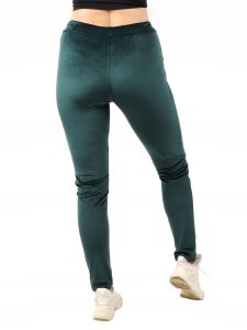 LAEMI Dresy damskie Spodnie dresowe Welurowe Butelkowa Zieleń XL 3