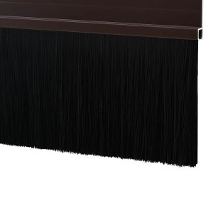 vidaXL Szczotki uszczelniające do drzwi samoprzylepne 2 pcs Brązowy 6