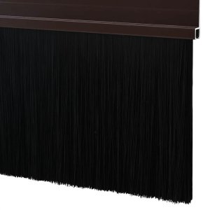 vidaXL Szczotki uszczelniające do drzwi samoprzylepne 2 pcs Brązowy 6