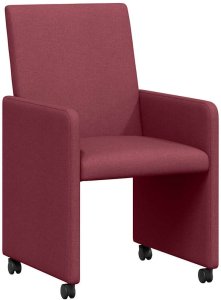 vidaXL Krzesła jadalne 2 pcs czerwone wino 57 x 66 x 94 cm tkanina 2