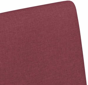 vidaXL Krzesła jadalne 2 pcs czerwone wino 57 x 66 x 94 cm tkanina 8