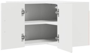 vidaXL Biała szafka kuchenna wisząca o wysokim połysku 57 x 57 x 40 cm 5