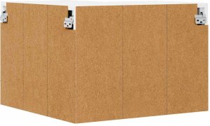 vidaXL Biała szafka kuchenna wisząca o wysokim połysku 57 x 57 x 40 cm 8