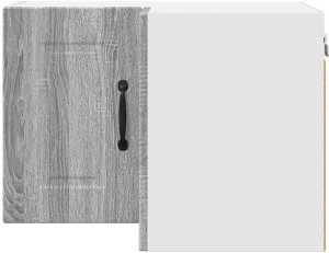 vidaXL Wisząca szafka kuchenna z półką szara, 57 x 57 x 40 cm 6