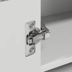 vidaXL Wisząca szafka kuchenna z półką szara, 57 x 57 x 40 cm 9