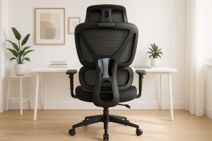Krzesło biurowe Kontrasto KB107 Czarne 8
