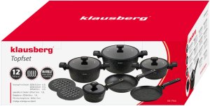 Klausberg Zestaw garnków i patelni marmurkowa powłoka 12 elementów KB-7966 3