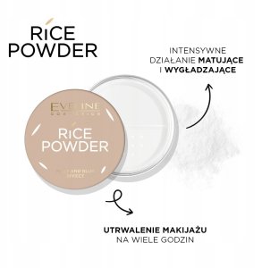 Eveline COSMETICS_Rice Powder Matt And Blur Effect przezroczysty sypki puder ryżowy matujący 10g 2
