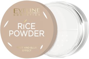 Eveline COSMETICS_Rice Powder Matt And Blur Effect przezroczysty sypki puder ryżowy matujący 10g 5
