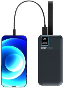 PORT CONNECT External USB-C battery integrated lamp | 30000 mAh | Blue 16