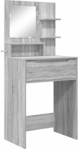 vidaXL Toaletki do sypialni z szufladą Szary Sonoma 80 x 39,6 x 135 cm 2