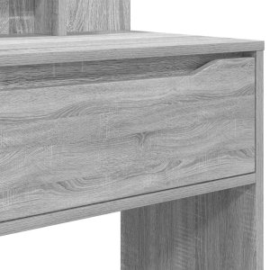 vidaXL Toaletki do sypialni z szufladą Szary Sonoma 80 x 39,6 x 135 cm 10