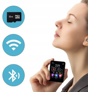 Odtwarzacz Przenośny MP3 MP4 Bluetooth Radio FM Dyktafon SD Słuchawki 36GB 10