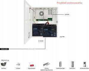 UPS Pulsar HPSB-24V10A-C Zasilacz buforowy impulsowy 27,6V/10A/2x17Ah 9