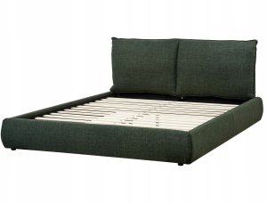 Łóżko VINAY 160 x 200 cm Ciemnozielony 4