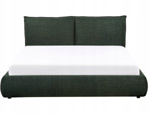 Łóżko VINAY 160 x 200 cm Ciemnozielony 5