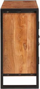 vidaXL Barkotka z drzwiami Brązowy Lekkie drewno akacji i metal 6