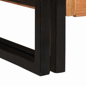 vidaXL Barkotka z drzwiami Brązowy Lekkie drewno akacji i metal 10