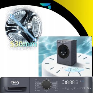 Pralka CHiQ Pralka parowa 7 kg CW07123863AX Steam Space Pro 2