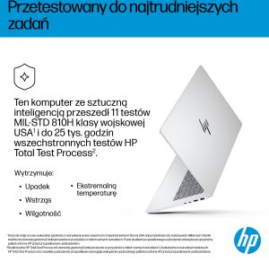 Laptop HP OmniBook 7 AI 14-fr0002nw Intel Core Ultra 7 255U Laptop 35,6 cm (14") 2K 16 GB LPDDR5-SDRAM 512 GB SSD Wi-Fi 6E (802.11ax) Windows 11 Pro AI PC Srebrny 3