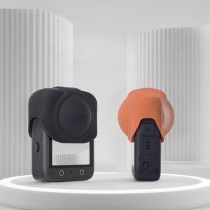 MIĘKKA SILIKONOWA OSŁONA OCHRONNA OBIEKTYWU DO KAMERY DJI OSMO 360 - POMARAŃCZOWA 6
