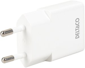 Ładowarka Deltaco USB-C wall charger 1x USB-C PD 30 W, slim size, supports PPS, white / USBC-AC156 / 1903268 2