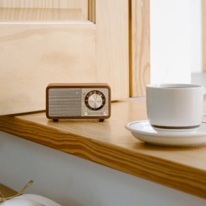 Radio Sangean Radio FM / Bluetooth / AUX Wooden Cabinet / Vintage Walnut / WR-7 PLUS 4