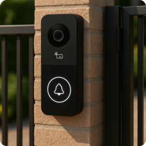 WIDEODOMOFON WIFI TUYA PRZEWODOWY VIDEO DOMOFON ZESTAW CZYTNIK RFID FURTKA 2