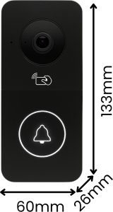 WIDEODOMOFON WIFI TUYA PRZEWODOWY VIDEO DOMOFON ZESTAW CZYTNIK RFID FURTKA 10